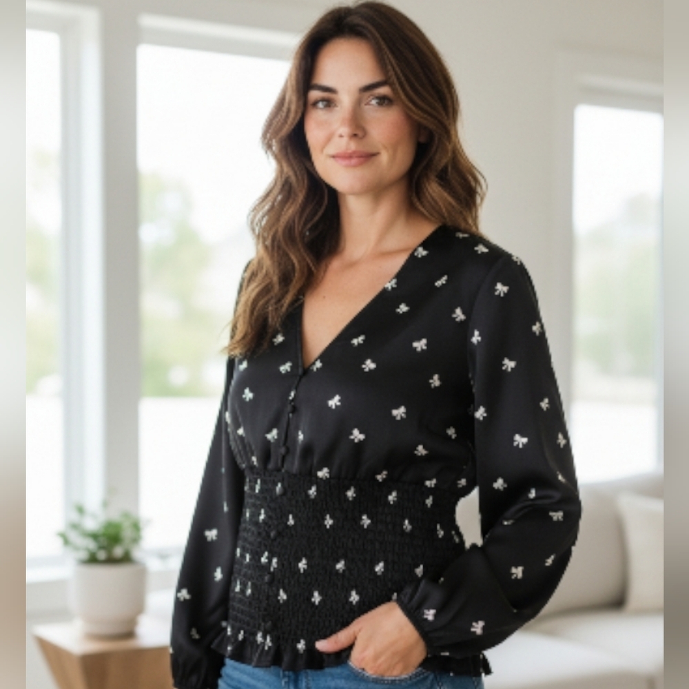 🎀Tiny Bows Versona Blouse XXL